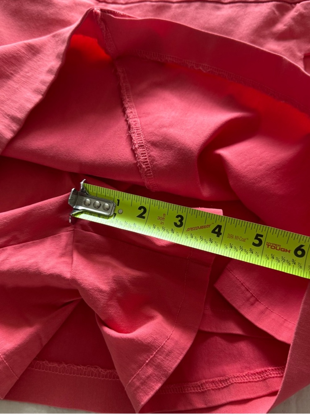 Pink Mini Skirt Skort Scalloped Hem Stretch Size 10 Unique Whimsical Coquette - Picture 8 of 8